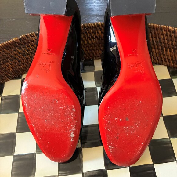 Christian Louboutin Miss Jane 55MM Patent Leather Pumps 39 - Only Worn Twice! - Picture 3 of 8